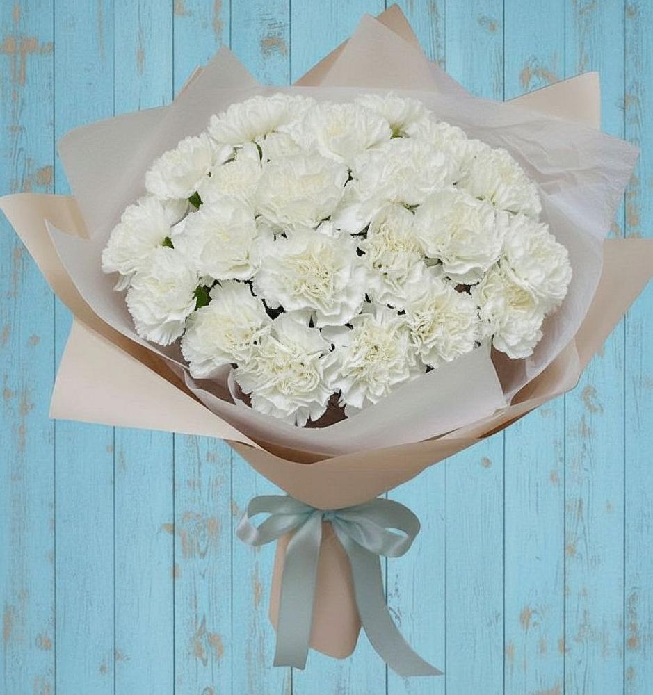 Букет цветов из: Гвоздики в Приволжье