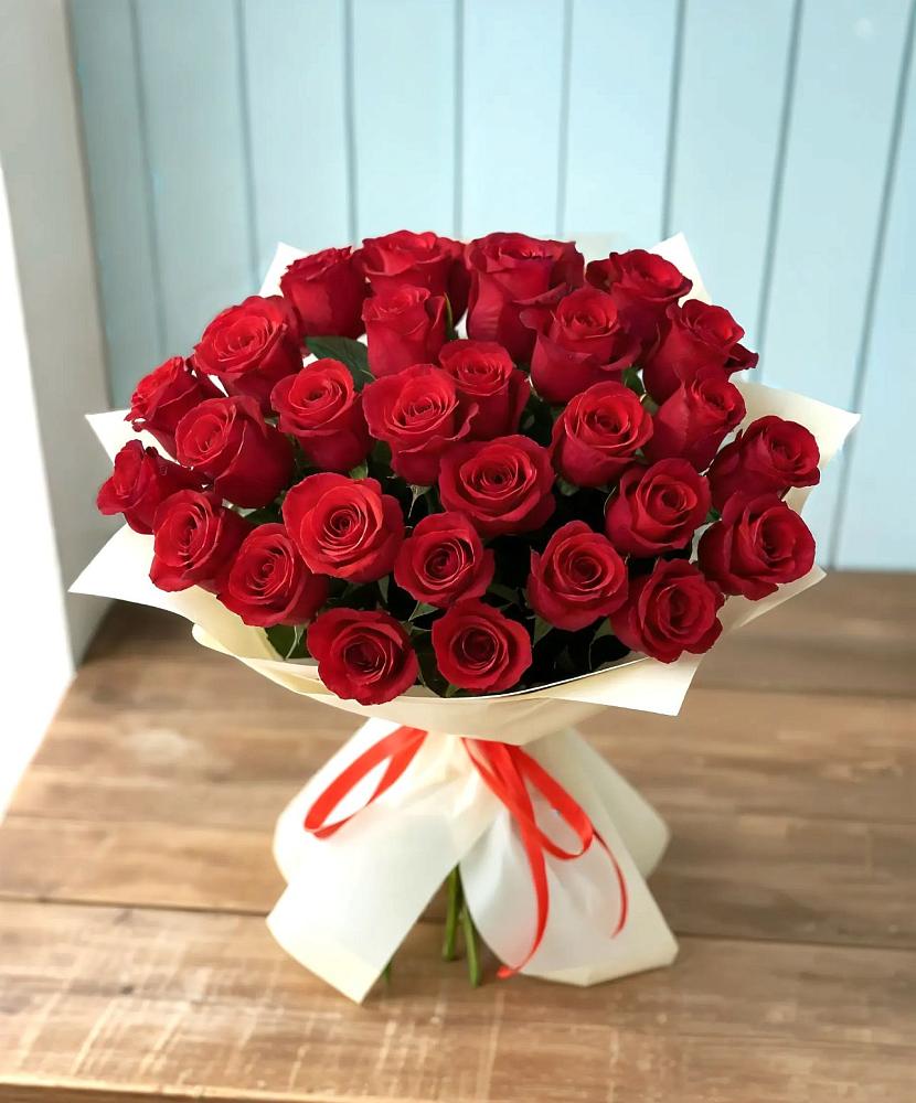 Букет 29 Красных роз в Приволжье