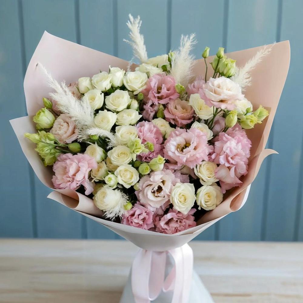 Букет цветов из: Альстромерии и Розы в Приволжье