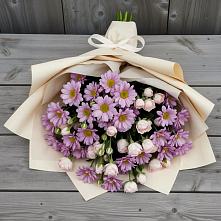 Букет цветов из:  Розы и Хризантемы #REPLACE_PRED# Приволжье
