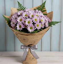 Букет цветов из:  Хризантемы в Приволжье