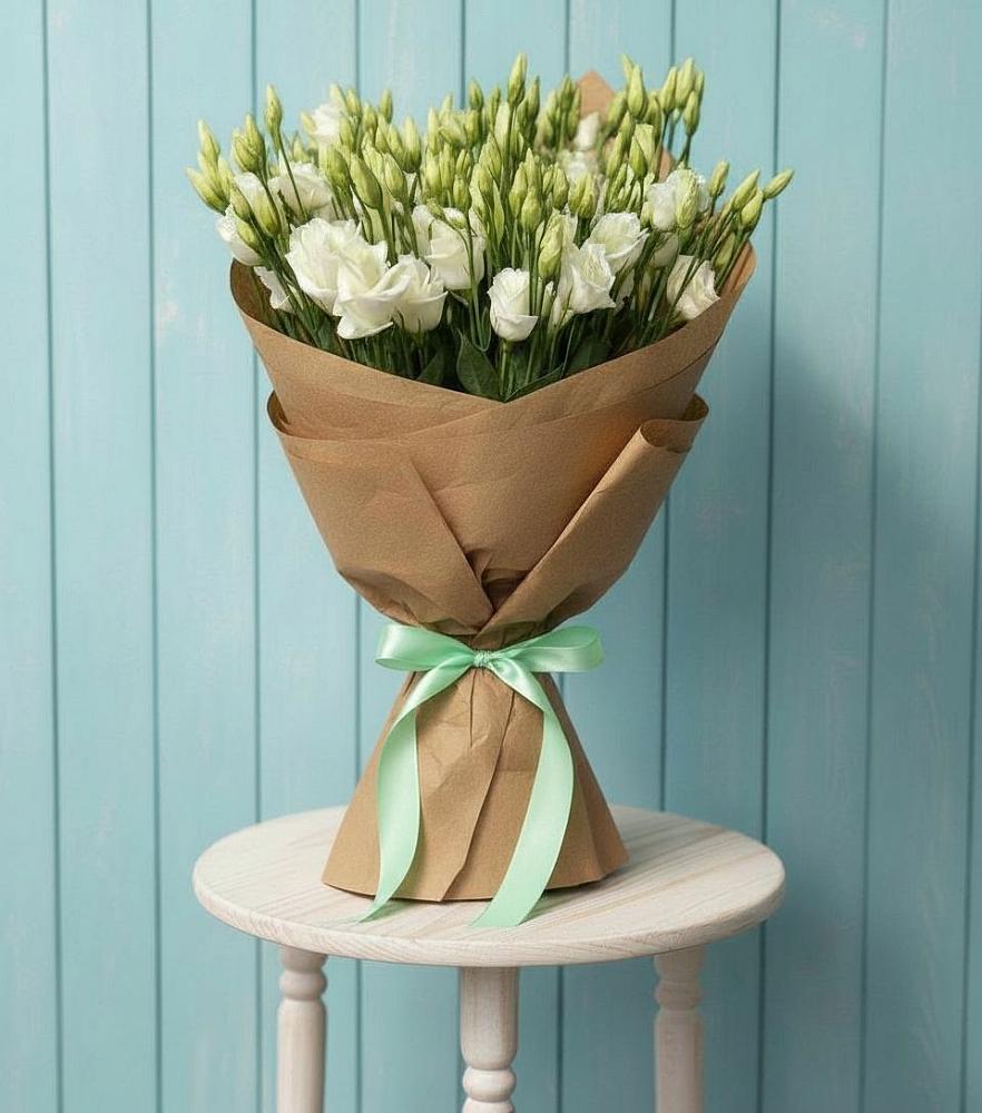 Букет цветов из: Лизиантусы в Приволжье