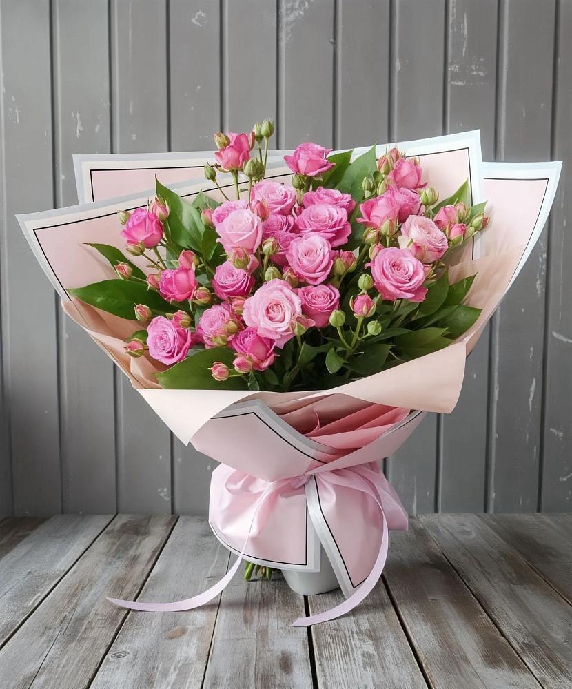 Букет Розовый кустик в Приволжье