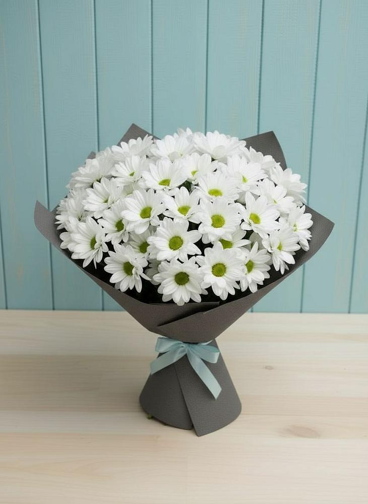 Букет цветов из: Хризантемы в Приволжье