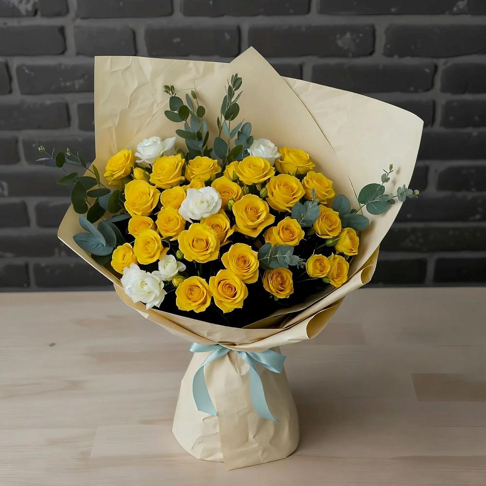 Букет цветов из: Розы в Приволжье