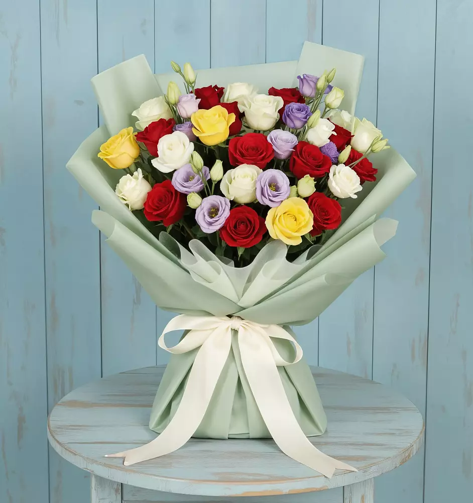 Букет цветов из: Розы в Приволжье