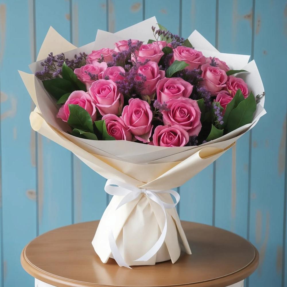 Букет цветов из: Розы в Приволжье